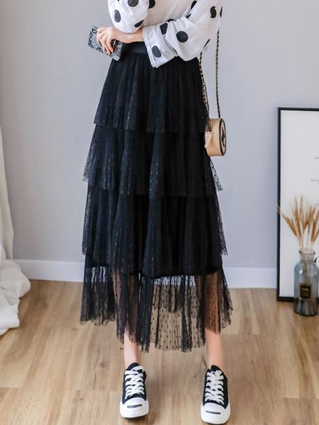 dresses tigena maxi tulle skirt women 2022 spring summer fashion aesthetic polka dot high waist pleated tiered mesh long skirt female, White;black
dresses tigena maxi tulle skirt women 2022 spring summer fashion aesthetic polka dot high waist pleated tiered mesh long skirt female, White;black