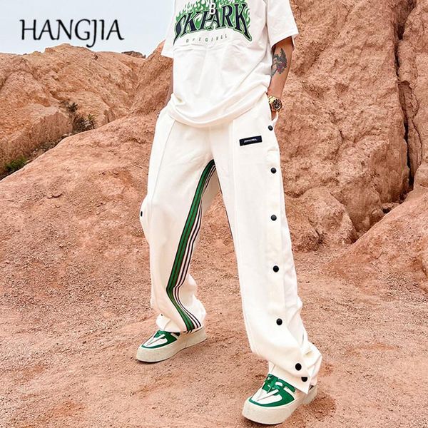 pants streetwear side striped stitching color sweatpant for men matching breasted track pants men women loose allmatch casual joggers, Black
pants streetwear side striped stitching color sweatpant for men matching breasted track pants men women loose allmatch casual joggers, Black