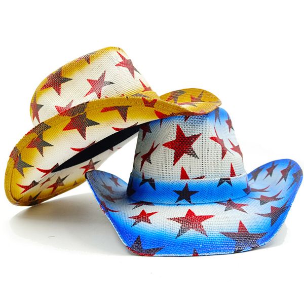 wide brim hats bucket hat's cowboy hat sunshade summer blue pentagram pattern thickened straw men's and women's 230421, Blue;gray
wide brim hats bucket hat's cowboy hat sunshade summer blue pentagram pattern thickened straw men's and women's 230421, Blue;gray
