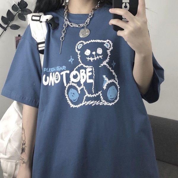 t-shirt mingliusili bear print t shirt women summer 2022 korean fashion oversize graphic tee splicing casual allmatch trend, White
t-shirt mingliusili bear print t shirt women summer 2022 korean fashion oversize graphic tee splicing casual allmatch trend, White