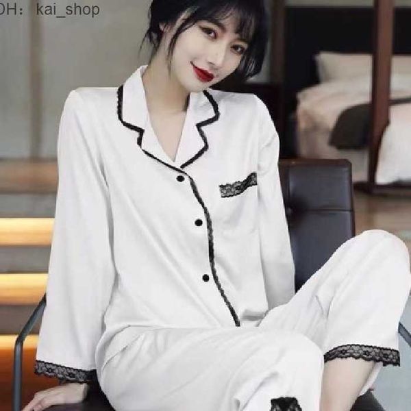women's sleep & lounge spring, autumn, winter pajamas, printed silk, high-end feeling, ice long sleeved pants, outerwear, home clothing
women's sleep & lounge spring, autumn, winter pajamas, printed silk, high-end feeling, ice long sleeved pants, outerwear, home clothing