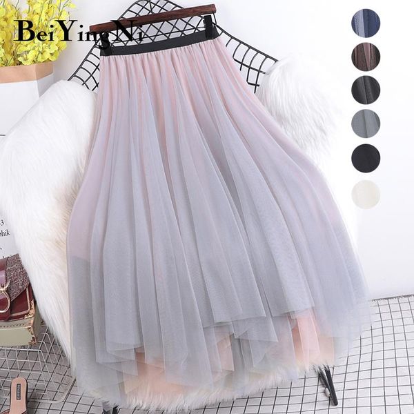 dresses beiyingni women tulle tutu midi mesh skirts kawaii bridesmaids hit color irregular dance pleated skirt girls black pink faldas, White;black
dresses beiyingni women tulle tutu midi mesh skirts kawaii bridesmaids hit color irregular dance pleated skirt girls black pink faldas, White;black