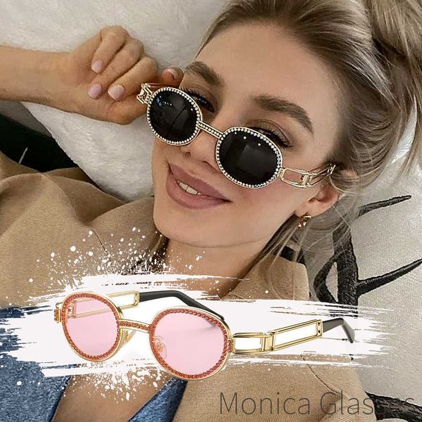 sunglasses bluray pretection retro round sunglasses women vintage steampunk sun glasses for men clear lens rhinestone sunglasses oculos j230, White;black 
sunglasses bluray pretection retro round sunglasses women vintage steampunk sun glasses for men clear lens rhinestone sunglasses oculos j230, White;black