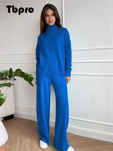 pants 2022 solid knitted trousers suit for women autumn female turtleneck sweater fashion high wasit wide leg pants two pieces sets, White
pants 2022 solid knitted trousers suit for women autumn female turtleneck sweater fashion high wasit wide leg pants two pieces sets, White