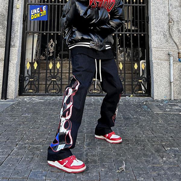 pants flame pattern flare pants korean streetwear punk pants joggers men hip hop cargo pants harem pants, Black
pants flame pattern flare pants korean streetwear punk pants joggers men hip hop cargo pants harem pants, Black
