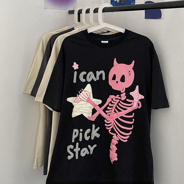 women s t shirt 2023 dark star skull print short sleeved t shirt summer fashion hip hop loose for women vintage harajuku gothic clothes 2304, White
women s t shirt 2023 dark star skull print short sleeved t shirt summer fashion hip hop loose for women vintage harajuku gothic clothes 2304, White