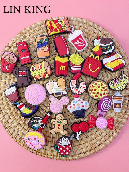 shoe parts accessories kawaii hamburger fries pvc charms croc pins ornaments clog buckle decorations fit bracelet kids xmas gift 230421, White;pink
shoe parts accessories kawaii hamburger fries pvc charms croc pins ornaments clog buckle decorations fit bracelet kids xmas gift 230421, White;pink