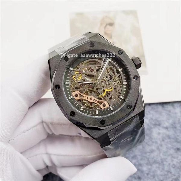 fashion full hollow dial mechanical men's watch black hollow automatic fine steel wiredrawing craft strap 42mm designer watch249d, Slivery;brown
fashion full hollow dial mechanical men's watch black hollow automatic fine steel wiredrawing craft strap 42mm designer watch249d, Slivery;brown