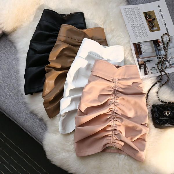 dresses ljsxls women's faux leather skirts black autumn fashion high waist ruched bodycon mini skirt office lady pencil skirt 2021, White;black
dresses ljsxls women's faux leather skirts black autumn fashion high waist ruched bodycon mini skirt office lady pencil skirt 2021, White;black
