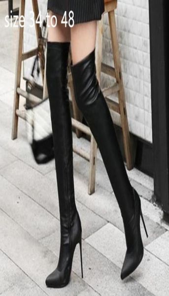 black strechy over the knee thigh high boots pointed stiletto heels luxury women winter boots size 34 to 42 to 484764714
black strechy over the knee thigh high boots pointed stiletto heels luxury women winter boots size 34 to 42 to 484764714
