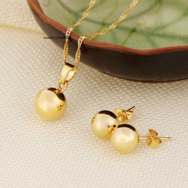 ball pendant necklace ball earrings jewelry set fine 24k real yellow solid gold gf women party jewelry gifts joias ouro mujer, Silver
ball pendant necklace ball earrings jewelry set fine 24k real yellow solid gold gf women party jewelry gifts joias ouro mujer, Silver