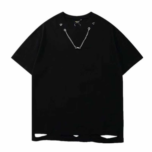 34% off street hem with holes in loose round neck and short men's trendy hip-hop personality solid color chain half sleeved t-shirt, White;black
34% off street hem with holes in loose round neck and short men's trendy hip-hop personality solid color chain half sleeved t-shirt, White;black