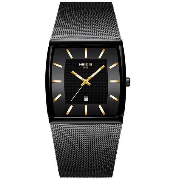 nibosi men watch 2020 rectangle black gold stainless steel waterproof luxury quartz watch waterproof analog relogio masculino299h, Slivery;brown
nibosi men watch 2020 rectangle black gold stainless steel waterproof luxury quartz watch waterproof analog relogio masculino299h, Slivery;brown