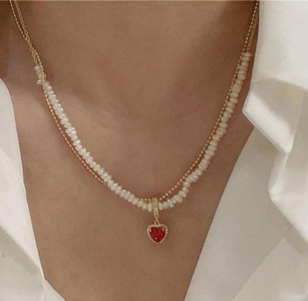 pendant necklaces origin summer sweet fashion cubic zircon red love heart necklace for women doublelayer genuine pearl jewelry4474378, Silver
pendant necklaces origin summer sweet fashion cubic zircon red love heart necklace for women doublelayer genuine pearl jewelry4474378, Silver