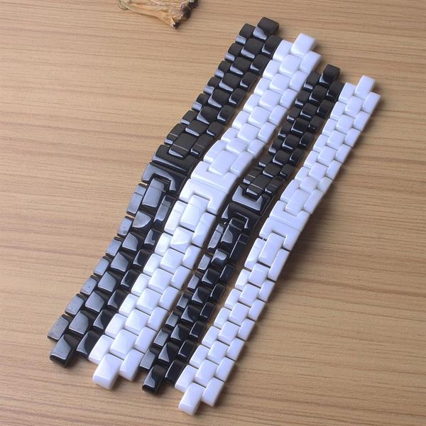 for ceramic watch band 19mm 16mm black white ceramic strap bracelet steel buckle deployment band polished watchbands 2557, Black;brown
for ceramic watch band 19mm 16mm black white ceramic strap bracelet steel buckle deployment band polished watchbands 2557, Black;brown