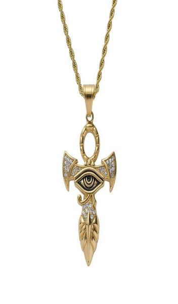 hip hop horus eye pendant necklaces for men women luxury ankh cross pendant stainless steel gold hrus egyptian style necklace jewe9453282, Silver
hip hop horus eye pendant necklaces for men women luxury ankh cross pendant stainless steel gold hrus egyptian style necklace jewe9453282, Silver