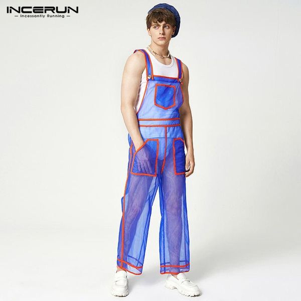pants 2023 fashion men jumpsuits mesh see through patchwork sleeveless straps rompers pockets streetwear overalls s5xl incerun, Black
pants 2023 fashion men jumpsuits mesh see through patchwork sleeveless straps rompers pockets streetwear overalls s5xl incerun, Black