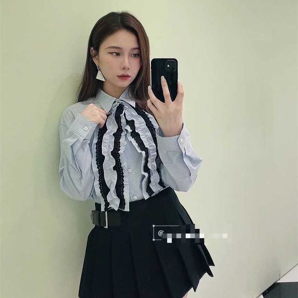 30% off family's early autumn new classic plaid lace shirt patchwork pleated short skirt fashion versatile two piece set, White
30% off family's early autumn new classic plaid lace shirt patchwork pleated short skirt fashion versatile two piece set, White