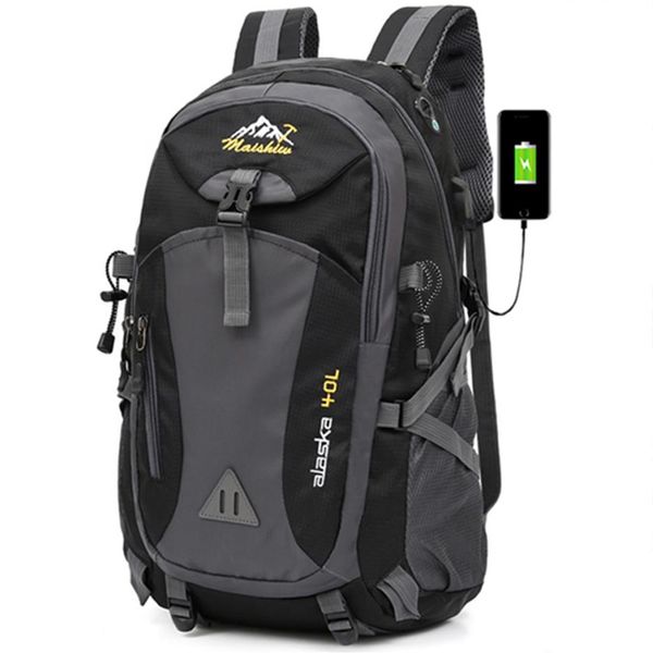 40l waterproof usb charging climbing male travel men backpack men outdoor sports camping hiking backpack school bag pack 203077
40l waterproof usb charging climbing male travel men backpack men outdoor sports camping hiking backpack school bag pack 203077