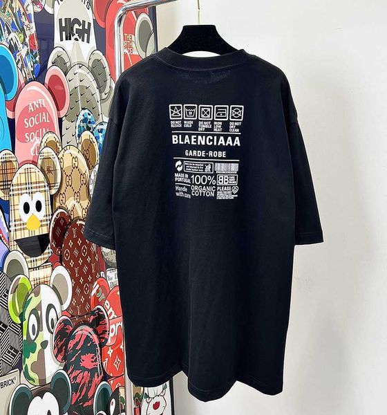 2023 t shirt b family spring/summer high edition paris environmental short sleeve round neck loose t-shirt, White;black
2023 t shirt b family spring/summer high edition paris environmental short sleeve round neck loose t-shirt, White;black