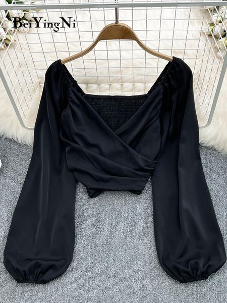 t-shirt beiyingni 2022 spring summer vneck blusas women plain elastic long puff sleeve blouses ladies chic ruched crop female, White
t-shirt beiyingni 2022 spring summer vneck blusas women plain elastic long puff sleeve blouses ladies chic ruched crop female, White
