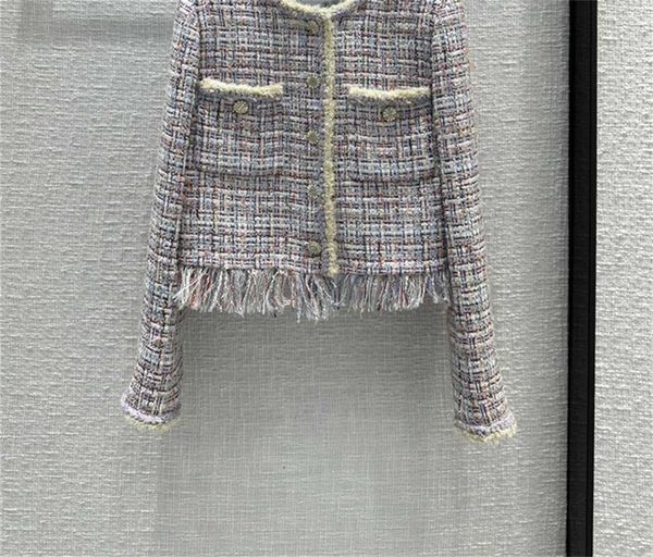 chan home new 2023 women's brand jacket fashion autumn winter high-end classic chains ccc logo tweed coat leisure spring tassel coat ca, Black;brown
chan home new 2023 women's brand jacket fashion autumn winter high-end classic chains ccc logo tweed coat leisure spring tassel coat ca, Black;brown