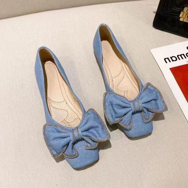 dress shoes loafers blue square toe bowknot princess single spring and summer denim shallow mouth sweet personality casual flat 230421, Black
dress shoes loafers blue square toe bowknot princess single spring and summer denim shallow mouth sweet personality casual flat 230421, Black