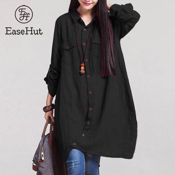 women's blouses shirts easehut plus size women vintage long sleeve linen female ladies casual shirt pocket button blusas 5xl 230421, White
women's blouses shirts easehut plus size women vintage long sleeve linen female ladies casual shirt pocket button blusas 5xl 230421, White