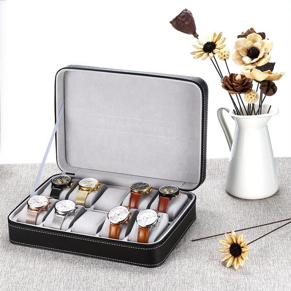 2017 special for travel sport protect 10 grids pu leather wristwatch box casezipper travel watch jewelry storage bag box2874, Black;blue
2017 special for travel sport protect 10 grids pu leather wristwatch box casezipper travel watch jewelry storage bag box2874, Black;blue