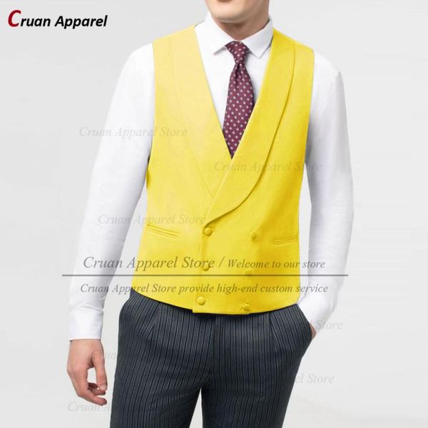 blazers 20 colors double breasted yellow suit vests for men slim groomsman groom wedding waistcoat shawl lapel casual sleeveless jacket, White;black
blazers 20 colors double breasted yellow suit vests for men slim groomsman groom wedding waistcoat shawl lapel casual sleeveless jacket, White;black
