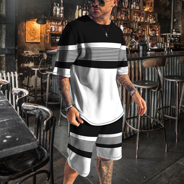 men's tracksuits summer men suit outfit of sportswear 3d print short sleeve streetwear t-shirt set tracksuit men sets 2 piece men', Gray
men's tracksuits summer men suit outfit of sportswear 3d print short sleeve streetwear t-shirt set tracksuit men sets 2 piece men', Gray