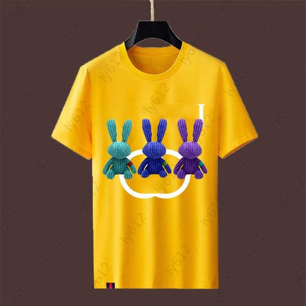 summer mens t-shirts designer yellow fashion leisure luxury classic plush rabbit pattern printed round neck cotton short sleeve t-shirt asi, White;black
summer mens t-shirts designer yellow fashion leisure luxury classic plush rabbit pattern printed round neck cotton short sleeve t-shirt asi, White;black