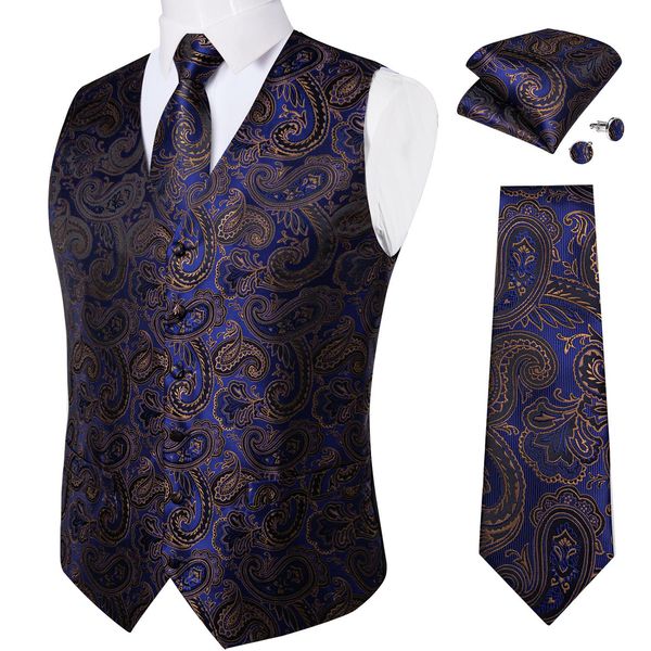 blazers luxury gold paisley blue silk suit vest for men neck tie set handkerchief cufflinks wedding party men waistcoat dibangu, White;black
blazers luxury gold paisley blue silk suit vest for men neck tie set handkerchief cufflinks wedding party men waistcoat dibangu, White;black