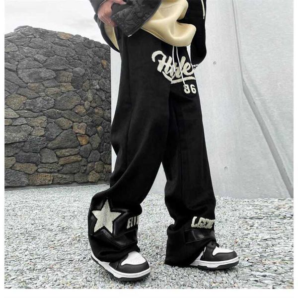 men's pants new straight sweatpants joggers wide leg trousers y2k men vintage streetwear casual cargo pants baggy safari style trousers, Black
men's pants new straight sweatpants joggers wide leg trousers y2k men vintage streetwear casual cargo pants baggy safari style trousers, Black
