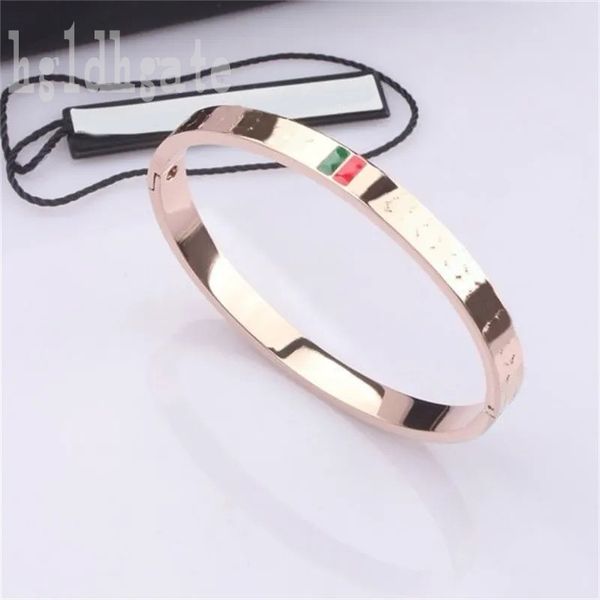 red green stripe bangle luxury designer bracelets womens letter silvery rose gold color non tarnish trend patterns symmetric bracelet menfem, Black
red green stripe bangle luxury designer bracelets womens letter silvery rose gold color non tarnish trend patterns symmetric bracelet menfem, Black