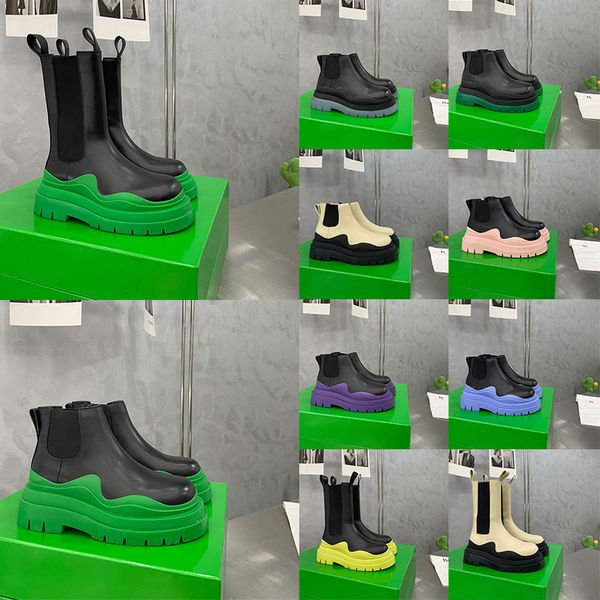 size 35-44 men designer boots tire leather women half ankle boots mens fashion wave green clear colored rubber outsole elastic webbing outdo, Black
size 35-44 men designer boots tire leather women half ankle boots mens fashion wave green clear colored rubber outsole elastic webbing outdo, Black