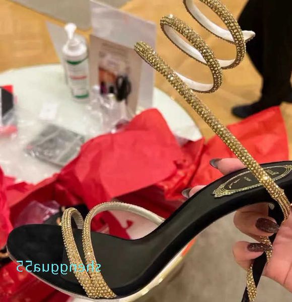2023 heels sandals rene caovilla cleo 95mm designers ankle wraparound women high heeled sandal flower rhinestone evening shoesh, Black
2023 heels sandals rene caovilla cleo 95mm designers ankle wraparound women high heeled sandal flower rhinestone evening shoesh, Black