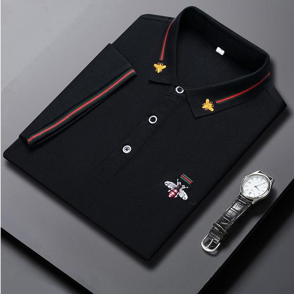 men's t-shirts mens designer mercerized cotton men's polo shirt 2023 summer new bee embroidery fashion trend men's short slee, White;black
men's t-shirts mens designer mercerized cotton men's polo shirt 2023 summer new bee embroidery fashion trend men's short slee, White;black