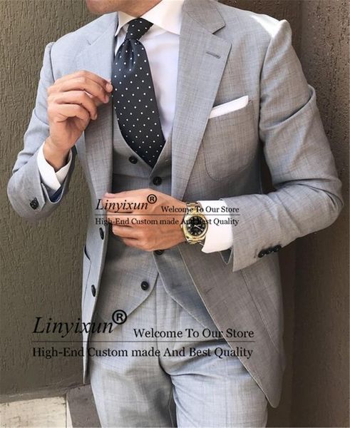 blazers classic grey men suits notched lapel groom wedding tuxedos business male blazers 3 pieces jacket pants vest sets terno masculino, White;black
blazers classic grey men suits notched lapel groom wedding tuxedos business male blazers 3 pieces jacket pants vest sets terno masculino, White;black
