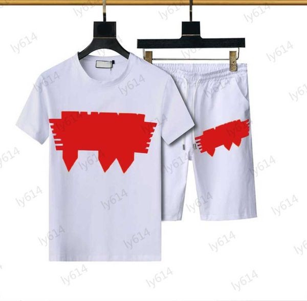 summer tracksuits personality logo printed design crewneck casual cotton t-shirts loose version type simple sports style elastic waist short, Gray
summer tracksuits personality logo printed design crewneck casual cotton t-shirts loose version type simple sports style elastic waist short, Gray