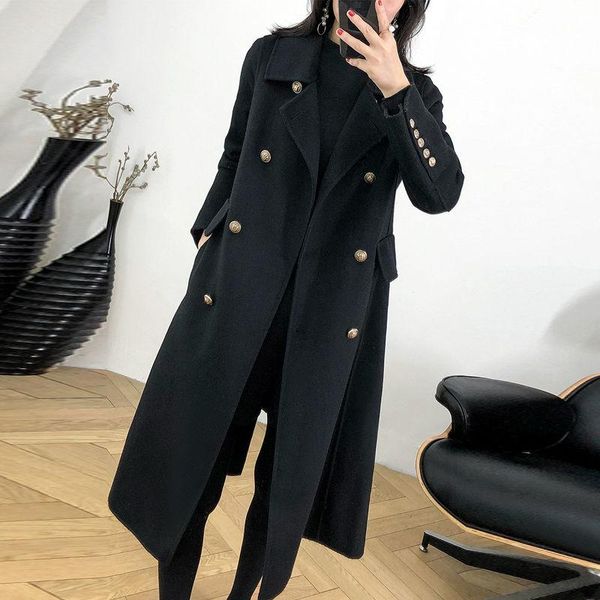 fur 2020 autumn and winter woolen coat female midlong new korean temperament women popular outerwear woolen coat 4xl l151, Black
fur 2020 autumn and winter woolen coat female midlong new korean temperament women popular outerwear woolen coat 4xl l151, Black