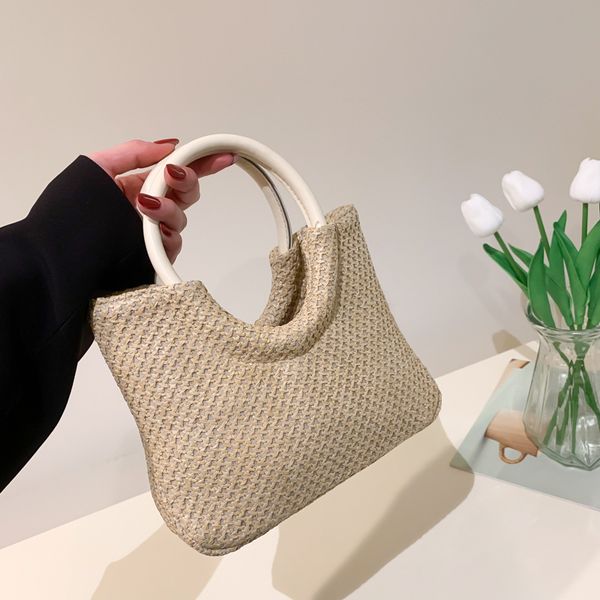 large capacity hand-woven bag spring and summer new fashion casual solid color texture go out vacation beach bag
large capacity hand-woven bag spring and summer new fashion casual solid color texture go out vacation beach bag