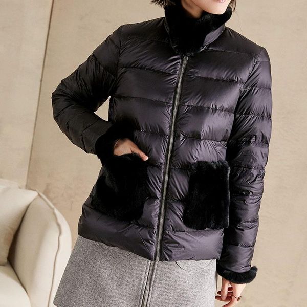 parkas 2021 new winter jacket women real rabbit fur coat 90% white duck down jacket long sleeves thick warm female short down parka, Black
parkas 2021 new winter jacket women real rabbit fur coat 90% white duck down jacket long sleeves thick warm female short down parka, Black