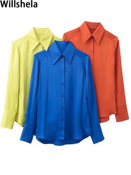 shirts willshela women fashion solid single breasted blouse vintage long sleeves lapel neck female chic lady basic shirts, White
shirts willshela women fashion solid single breasted blouse vintage long sleeves lapel neck female chic lady basic shirts, White