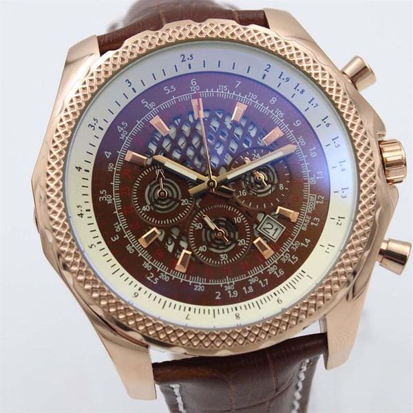 rose gold new quality b06 b01 a25362 chronograph battery movement quartz brown dial men watch leather strap mens wristwatches2694, Slivery;brown
rose gold new quality b06 b01 a25362 chronograph battery movement quartz brown dial men watch leather strap mens wristwatches2694, Slivery;brown