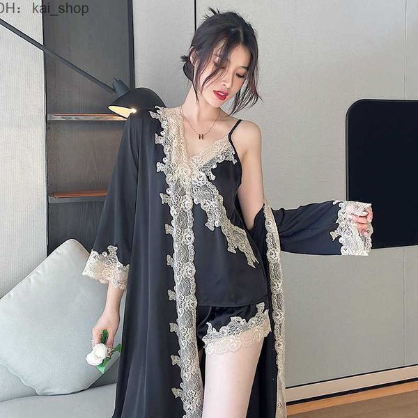 women's sleep & lounge spring autumn new ice silk pajamas simulated sling set three piece can be outworn home fur 21
women's sleep & lounge spring autumn new ice silk pajamas simulated sling set three piece can be outworn home fur 21