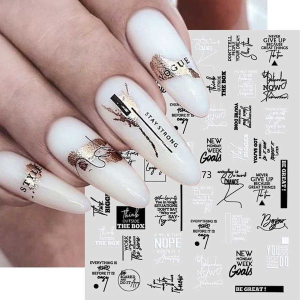 stickers decals black white letters nail sticker abstract face label sliders for nails art decoration diy word design uv gel charms sajo2173
stickers decals black white letters nail sticker abstract face label sliders for nails art decoration diy word design uv gel charms sajo2173