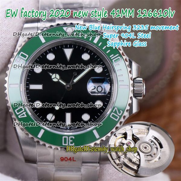eternity 2020 ewf 41mm blue hairspring 904l steel strap a3235 automatic green ceramics bezel black dial 126610 mens watch sport wa238k, Slivery;brown
eternity 2020 ewf 41mm blue hairspring 904l steel strap a3235 automatic green ceramics bezel black dial 126610 mens watch sport wa238k, Slivery;brown