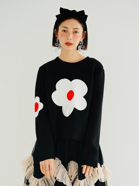t-shirt imakokoni2022 original black short air layer flower pullover thin sweater spring and autumn female 223610, White
t-shirt imakokoni2022 original black short air layer flower pullover thin sweater spring and autumn female 223610, White