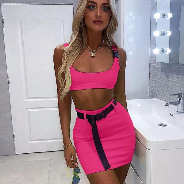 dress neon buckle vest mini dress bodycon women clothes dress short casual pencil two pieces set, White
dress neon buckle vest mini dress bodycon women clothes dress short casual pencil two pieces set, White